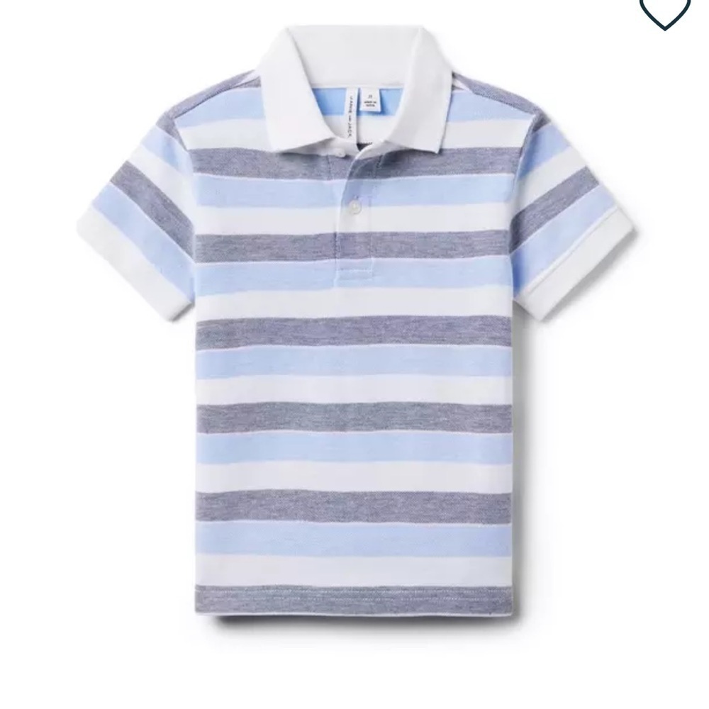 Janie and Jack The Classic Striped Pique Polo